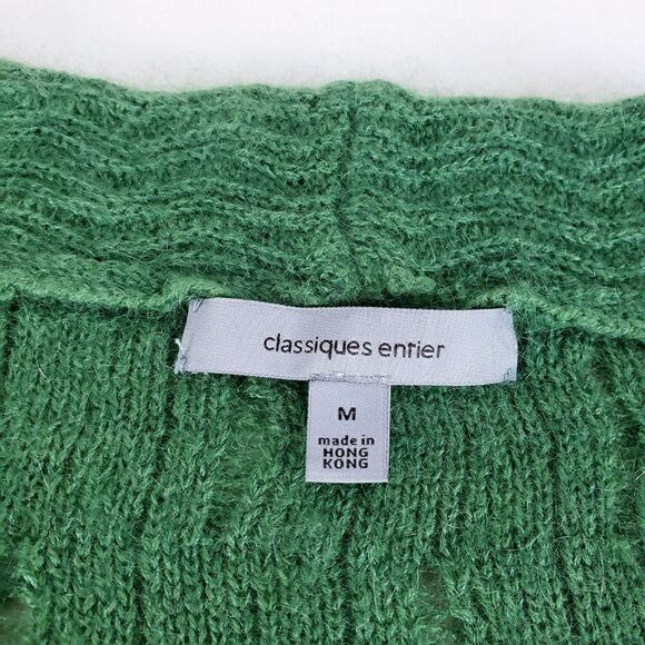 Classiques Entier Mohair Sweater Womens M Green Short Sleeve Wispy Forest Fairy - Picture 7 of 9